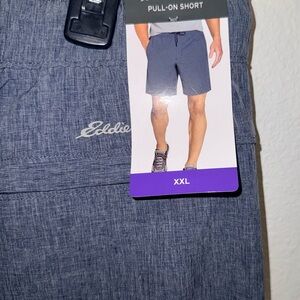 NWT Eddie Bauer Men's Heathered Gray Athletic Shorts Size XXL